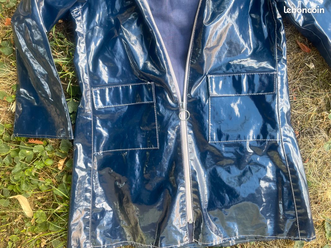 Imperméable / Ciré enfant bleu marine - 8/9 ans (image 5)