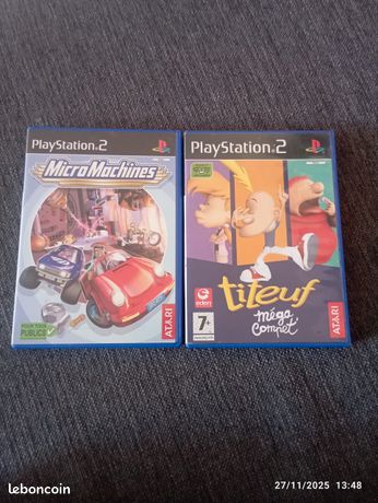 Lot De 2 Jeux PS2 : Micro Machines V4 Et Medal Of Honor - Occasion Bon état