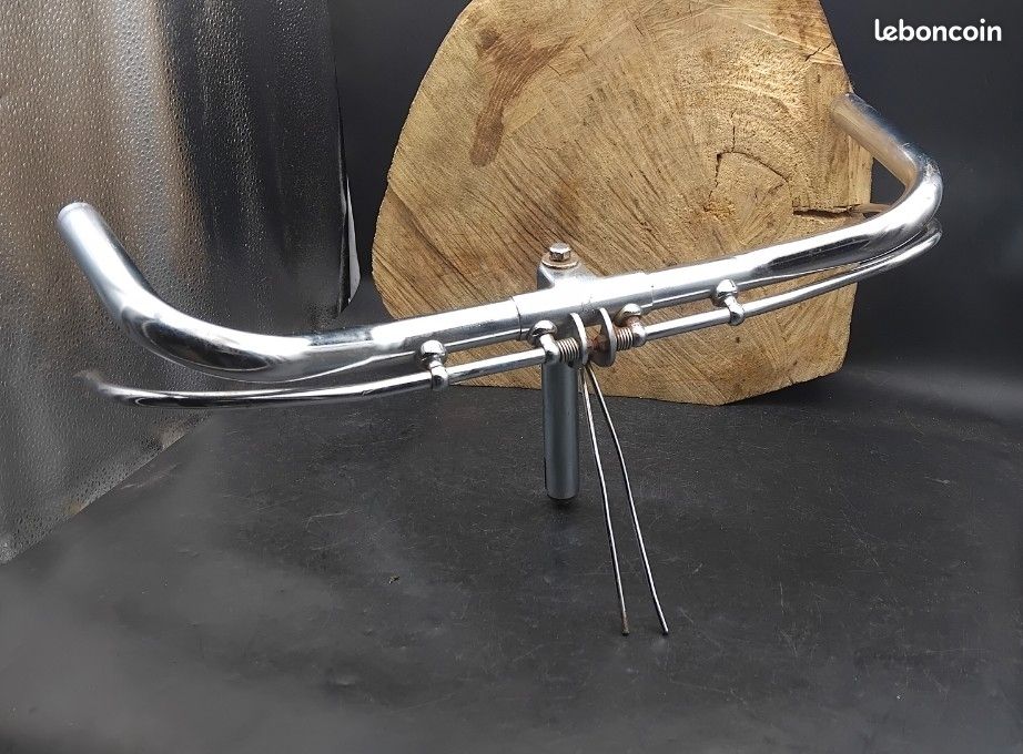 Guidon Vélo Ancien RALEIGH 47cm-⌀22,2 Freins à Tringle Anglais Hollandais - Collection