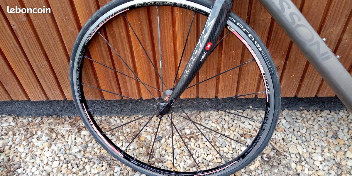 Rare cadre titane Passoni taille S en 50 fabriqué main + roues Mavic 650 (image 5)