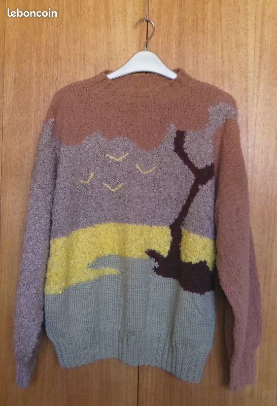 Pull Fait Main En Angora - Marque Anny Blatt - Taille M - Noir - Neuf Sans étiquette