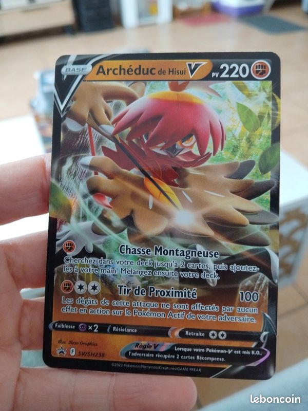 Carte pokémon archeduc de hisui V SWSH238 (image 1)