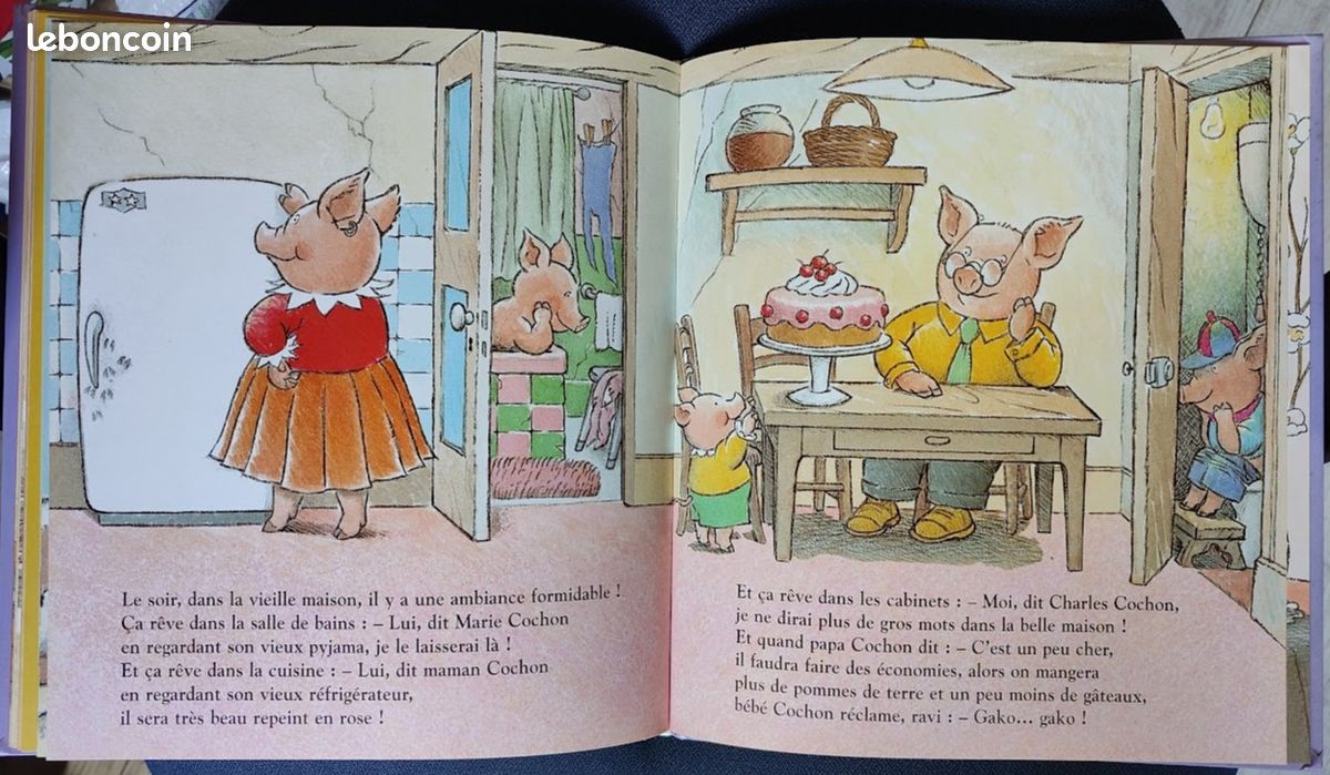 Livre Enfant Erich Kästner – Le Cochon Chez Le Coiffeur, Atrium 1970, Illustré