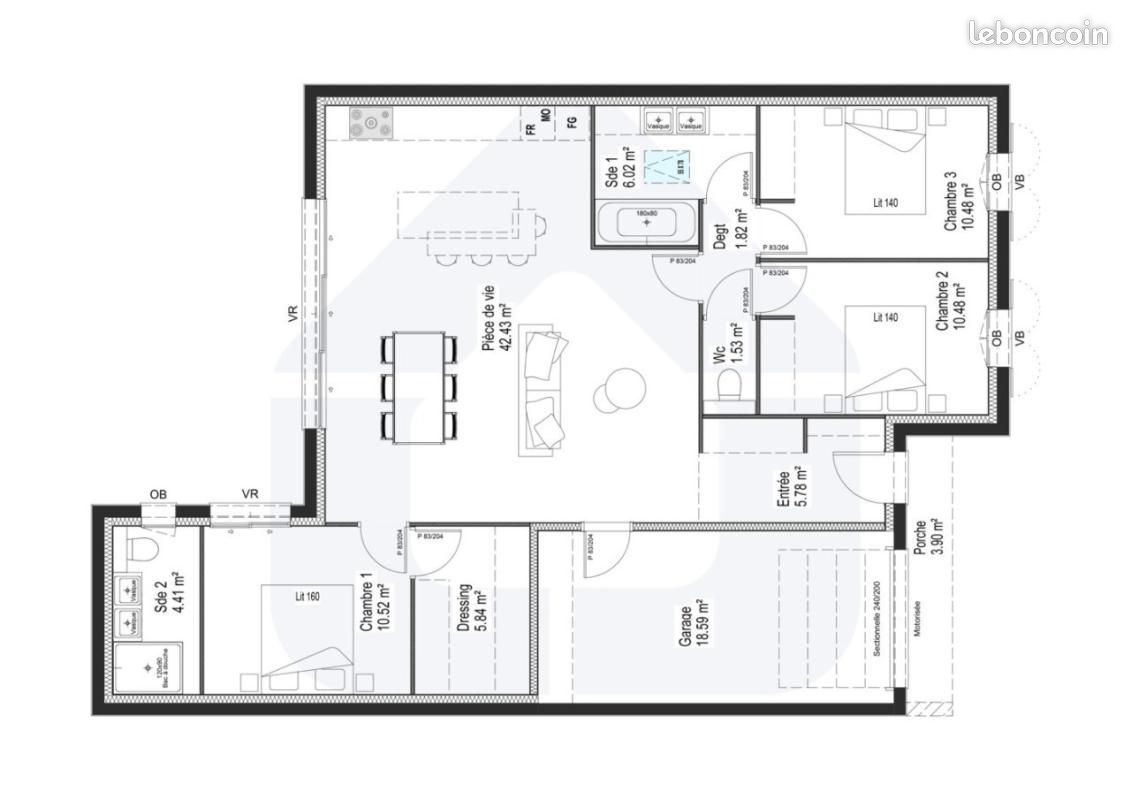 Maison 4 pièces 100 m² (image 12)