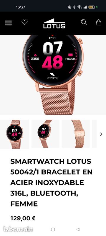 Montre connectée femme Lotus (image 3)