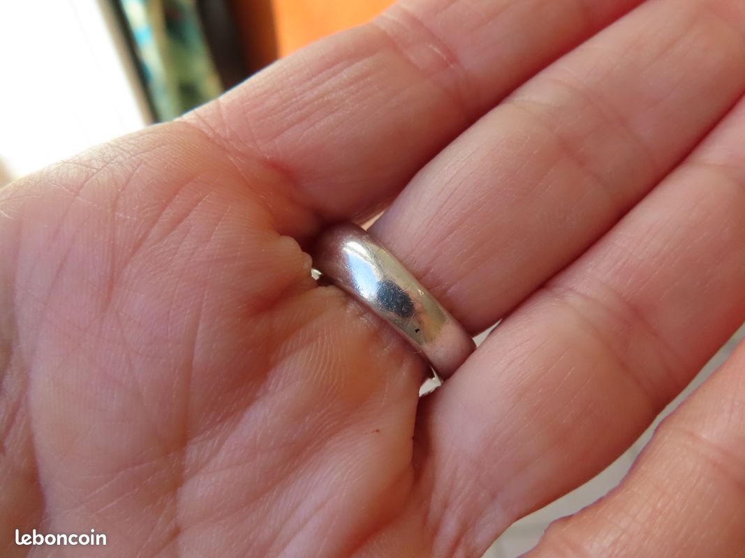 Bague Ancienne En Argent Avec Grenat, Péridot Et Améthystes Naturels - Taille 51