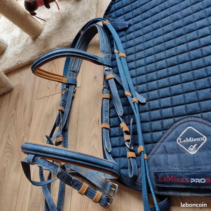 Tapis De Selle LeMieux - Taille Large/GP - Couleur Bluebell - Très Bon état