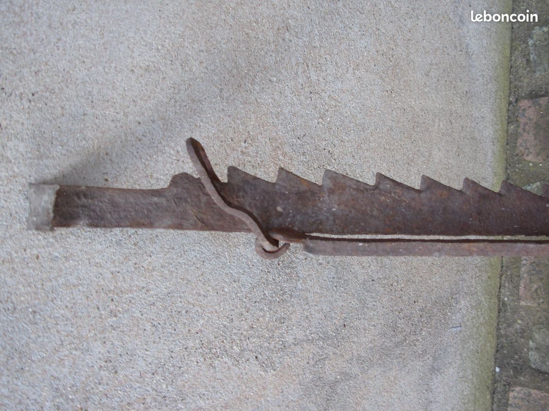 Crémaillère très ancienne forgée main (image 3)