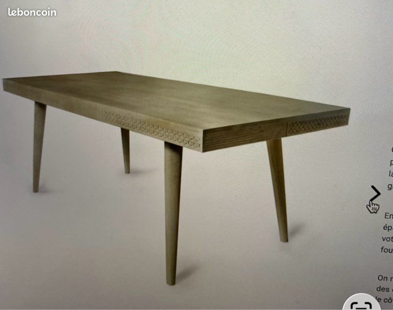 Table à manger bois clair (image 2)