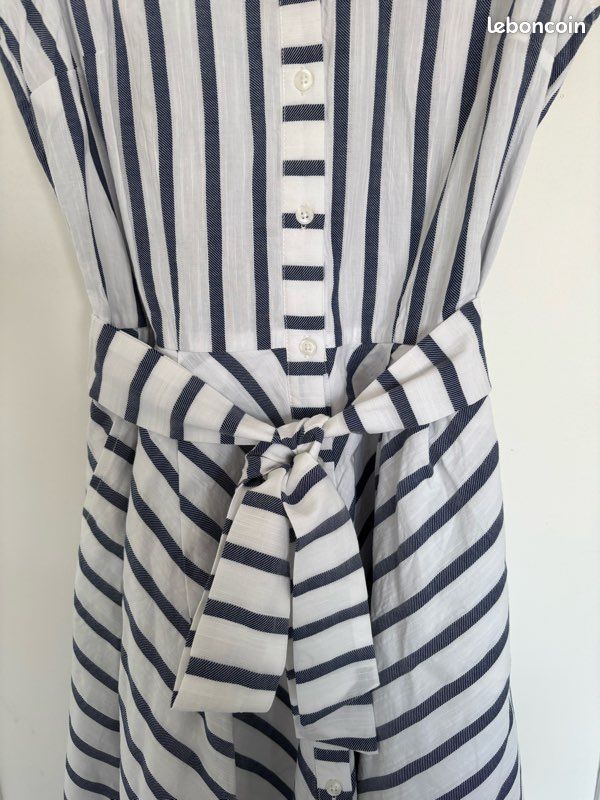 Robe rayée off white navy stripes - Comptoir des Cotonniers