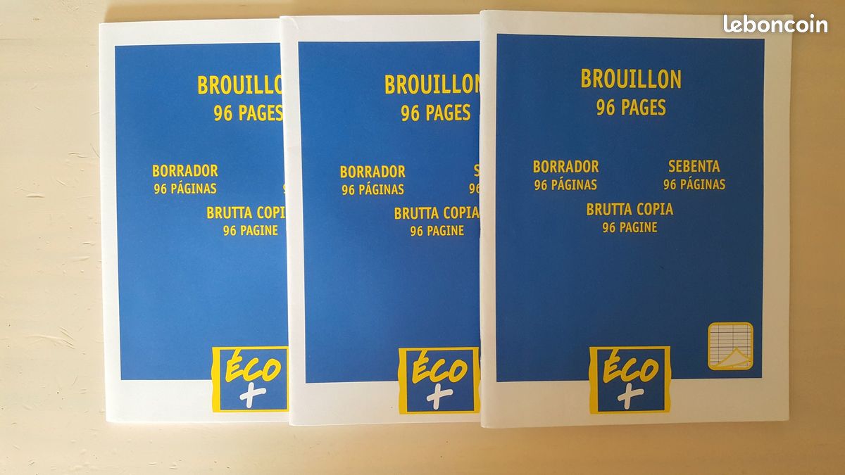 Lot De 50 Protège-cahiers Brouillon 17x22cm - Neufs - Destockage Revendeur