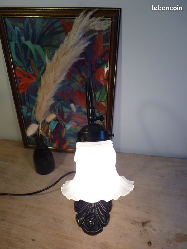 Suspension avec abat-jour en verre cylindrique raven