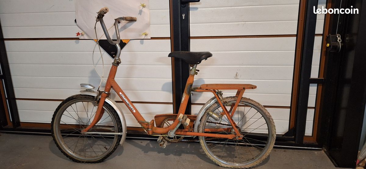Vélo Ancien Motoconfort / Pivo – Sonnette St Christophe, Pneus Wolber, Pièces D’Époque