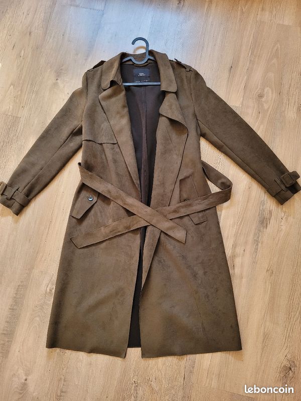 Manteaux Trench Vert Zara Vert Zara Long Manteau Femme Manteau