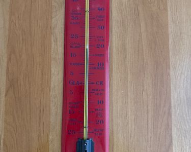 Thermometre bois d'occasion - Décoration