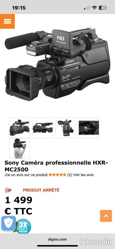 Lot de caméras Sony & Panasonic – Full HD / DV – Vidéo pro et amateur (image 4)