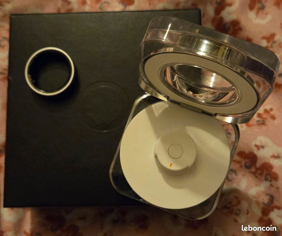 Bague Connectée Blanche Suivi Santé Sport Étanche IPX8