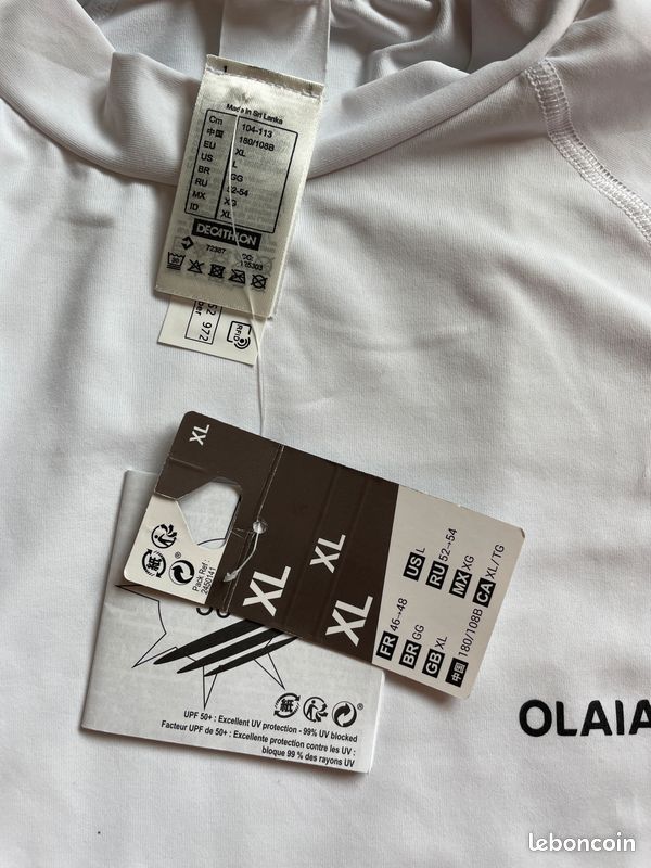 T-shirt anti UV 50- XL- NEUF (image 2)
