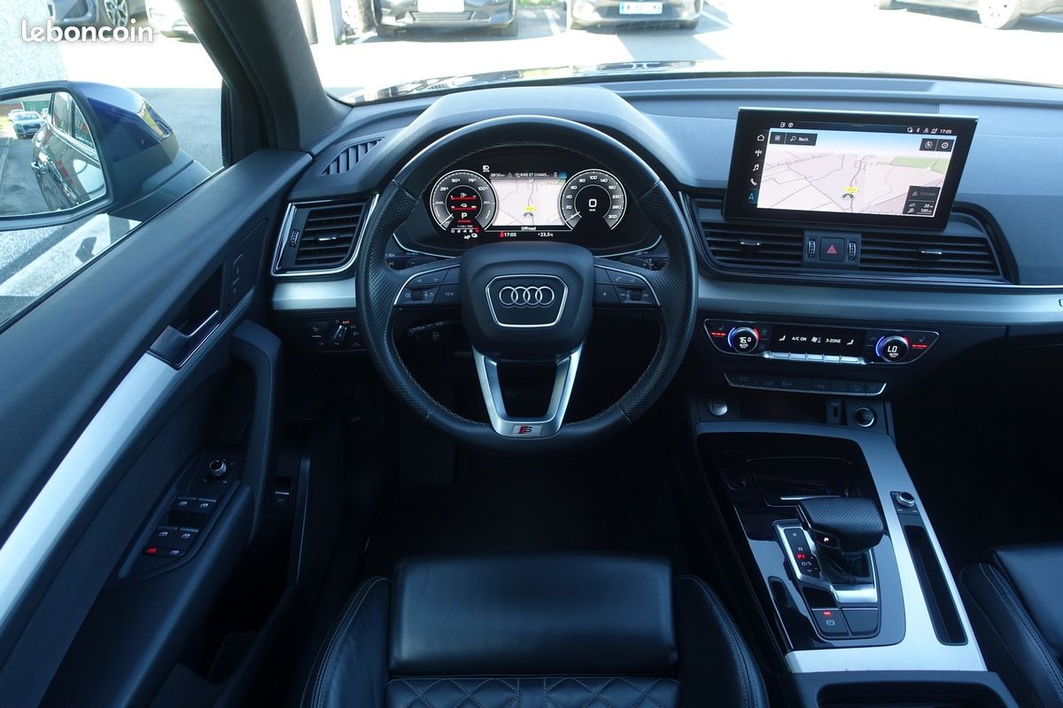 Q5 Sportback 50 Tfsi e S-Line Quattro S-Tronic Hybride Rechargeable 265ch Virtual cockpit/Cuir nappa sport chauffant/Toit ouvrant/Grd Gps/Carplay/Caméra/Hayon électrique/Attelage/1*Main/Garantie 12 mo (image 10)