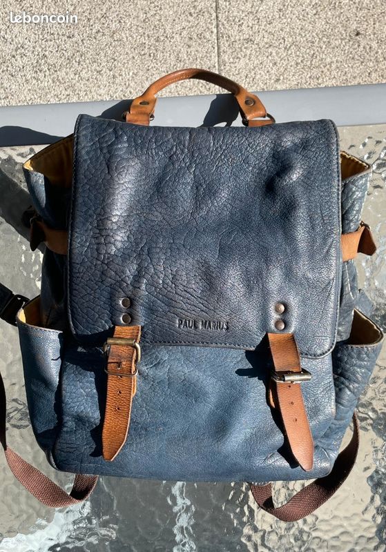 Sac à dos Paul Marius bleu Accessoires Bagagerie