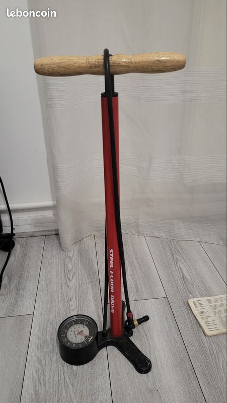 LEZYNE Pompe à Pied Sport Floor Drive - Haute Pression Avec Manomètre Et Dual Valve Presta/Schrader