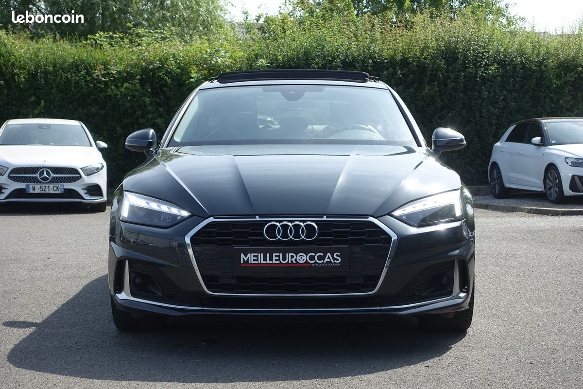 A5 Sportback 35 Tdi S-Tronic Mhev 163ch Virtual cockpit/Cuir sport chauffant/Toit ouvrant/Caméra/Régulateur adaptatif/Carplay/1°main/Garantie 12 mois (image 2)