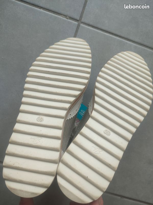 Derbies blanches et argentées (image 9)
