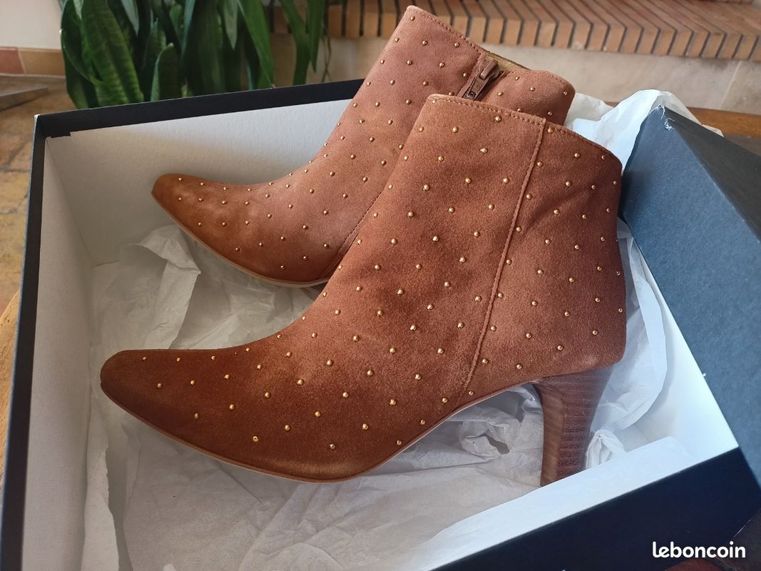 Bottines à talon ONE STEP cuir Chaussures