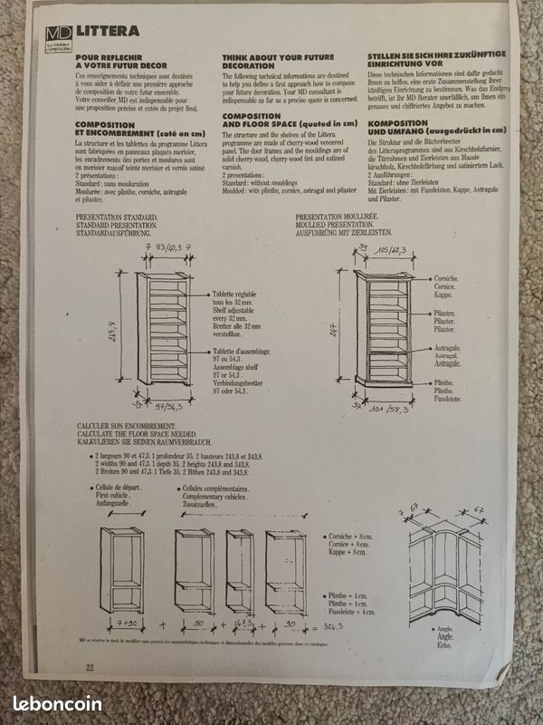 Grande bibliothèque MD ( Le Mobilier Composable) (image 3)
