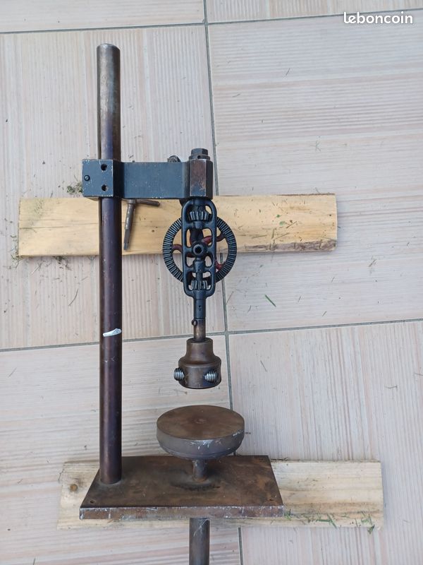 Perceuse a colonne vintage manuelle reglable (image 2)