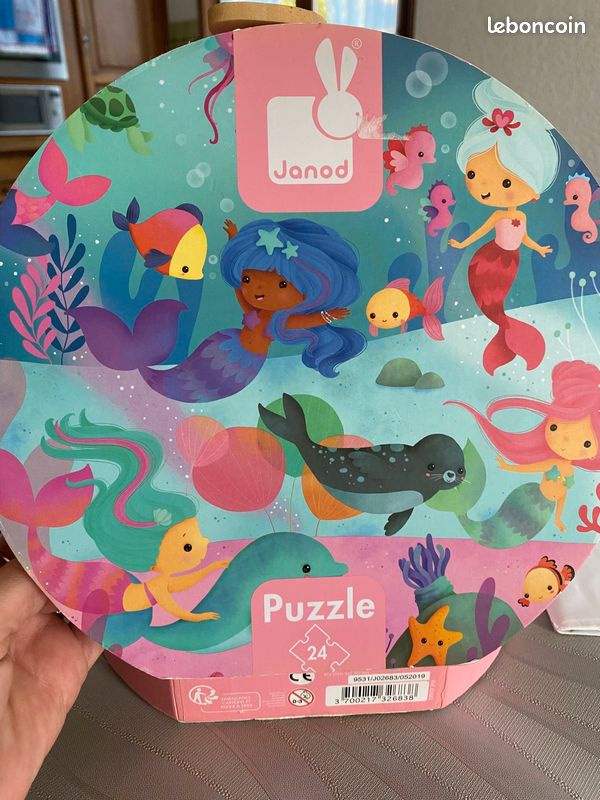 Puzzle Janod rose 24 pièces (image 1)