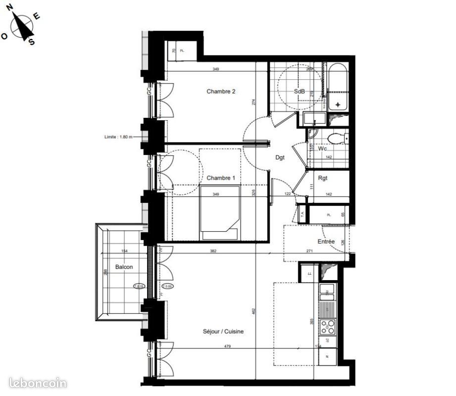 Appartement a louer franconville - 3 pièce(s) - 66 m2 - Surfyn