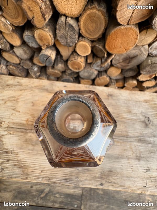 Carafe Art Déco Boho Tchèque par Karl Palda Bague argent massif (image 4)