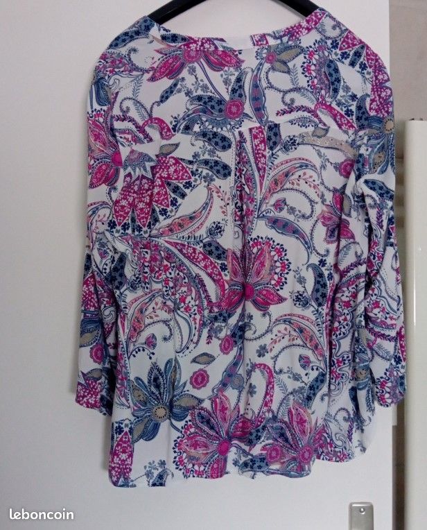 Tunique Femme Si Belle Et Taille 50 - Couleur Rose, écru, Gris, Neuf Avec étiquettes Grande Taille