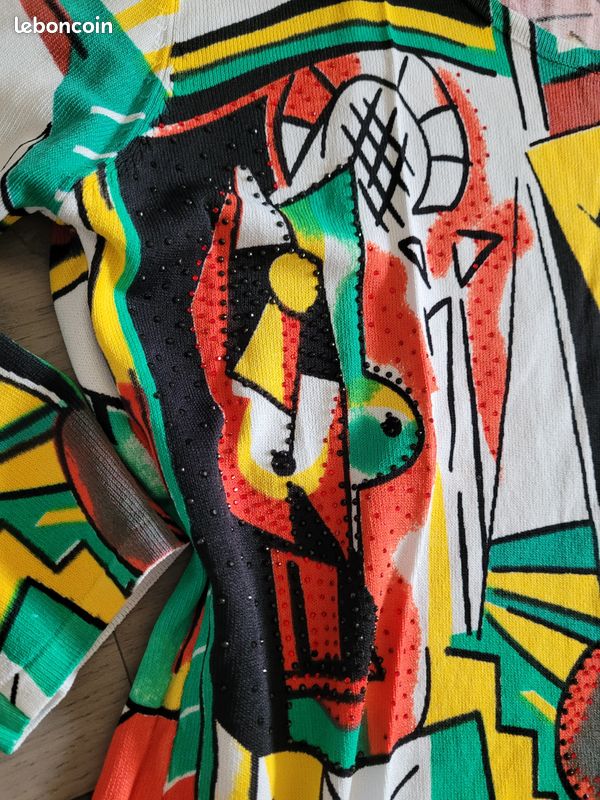Pull multicolore motifs Picasso M/L (image 5)