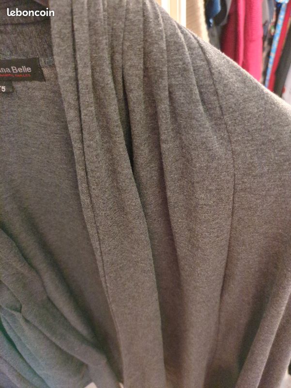 Gilet long gris taille 5 Nana Belle (image 4)