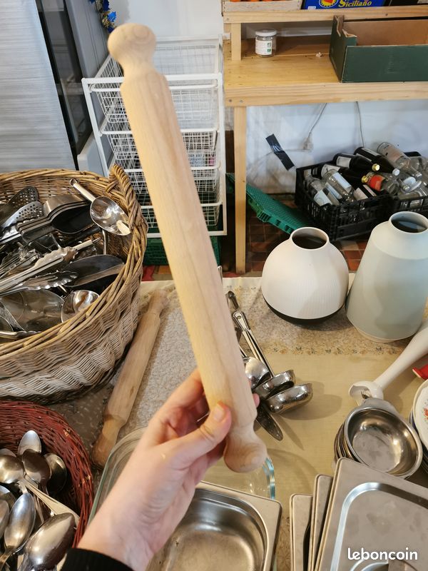 Rouleau de patisserie en bois (image 1)