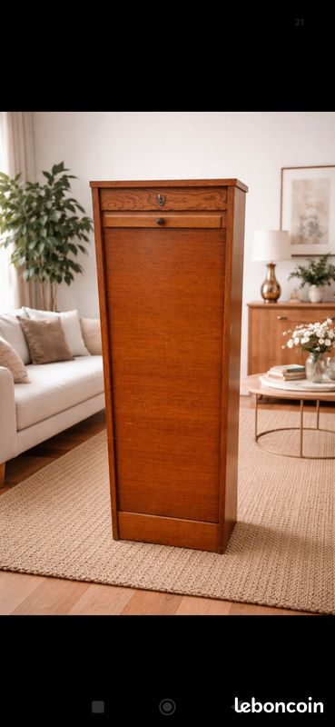 Meuble à chaussures en bois 2 portes H78cm - Tiphaine | Fabrique de Styles