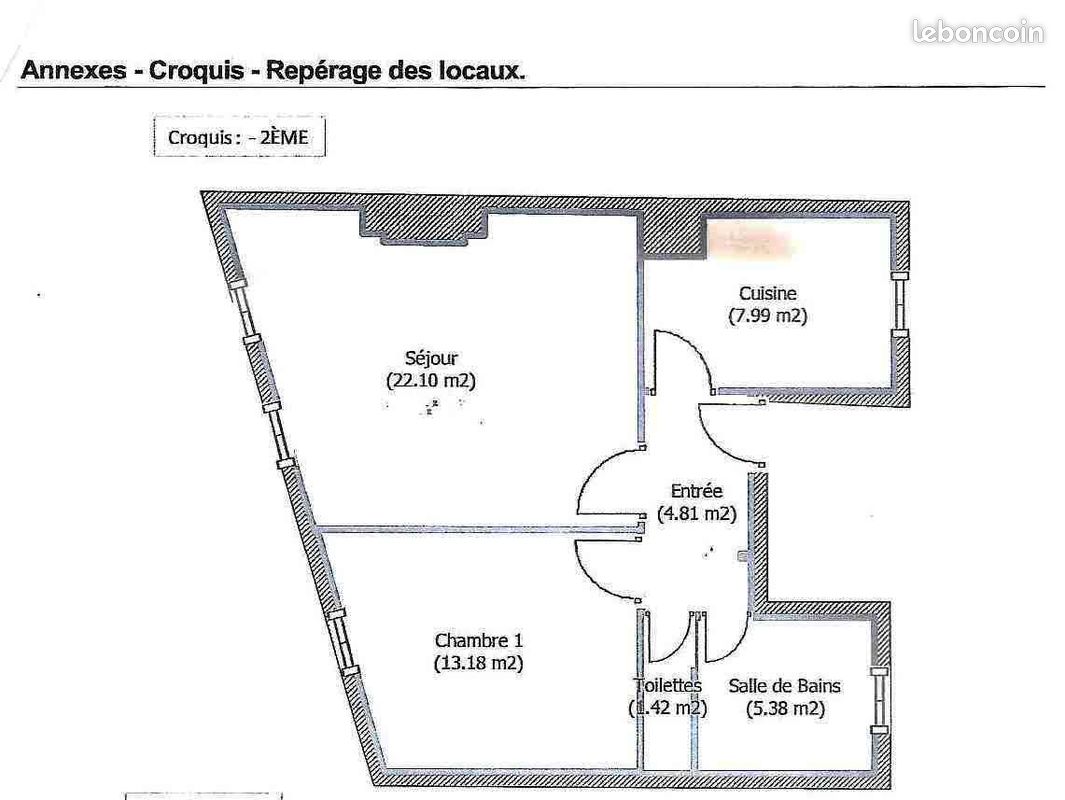 Appartement 2 pièces 55 m² · à Avranches · 55 m² · 565 €/mois