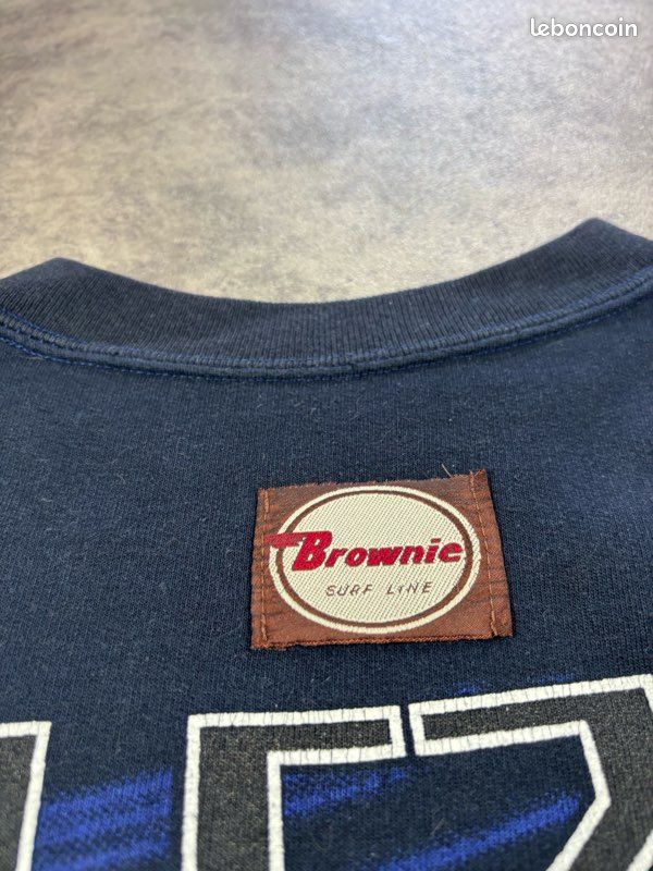 Pull Brownie vintage 00s marine FootBall France made in France - L (image 7)