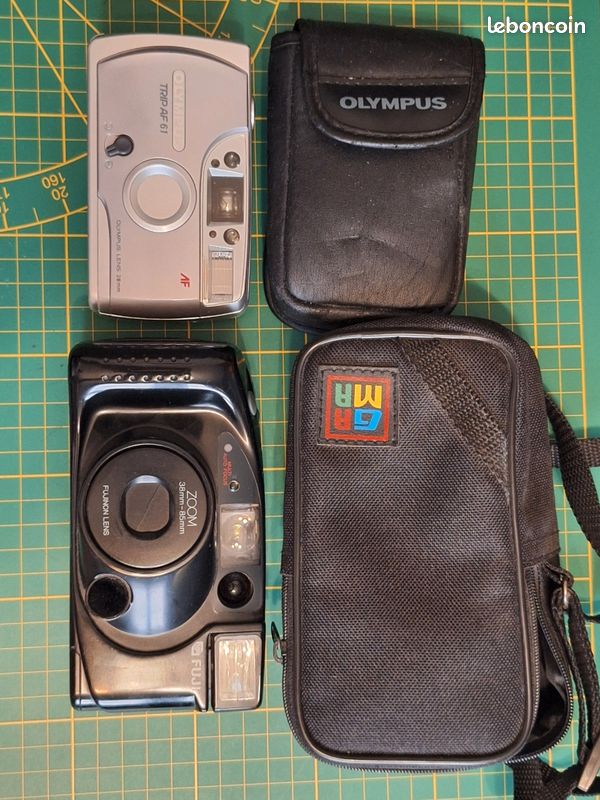 Lot appareils photo point and shoot Olympus Trip AF 61 et Fuji