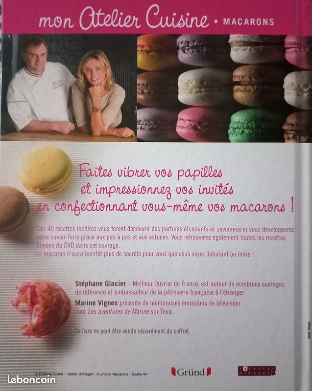 Coffret livre mon atelier cuisine macarons + 1h de cours (image 5)