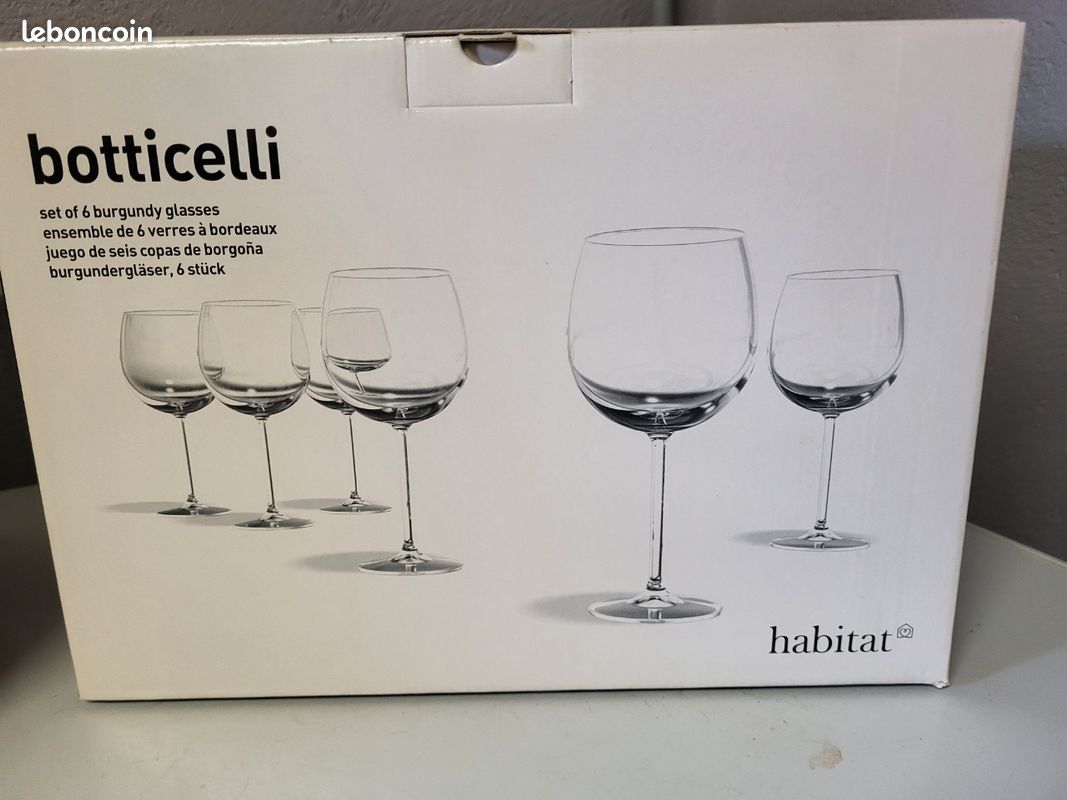 Lot 6 grands verres à vin (image 3)