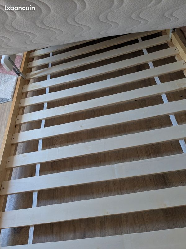 Lit cabane enfant en bois avec barrières (image 2)