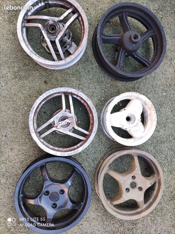 Jantes scoot peugeot mbk piaggio yamaha (image 2)