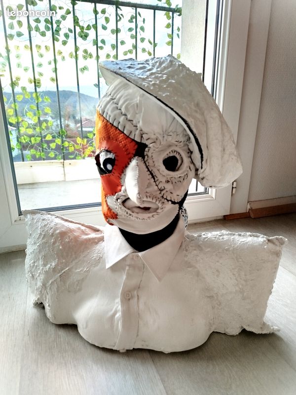 Poupée D'artiste Masque Moineau 25 Cm - Fait Main Ukraine - Zosiasstore
