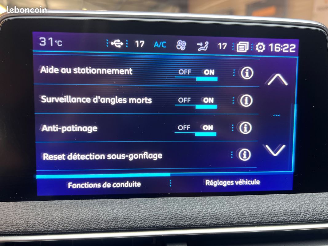 PEUGEOT 5008 GENERATION-II 1.5 BLUEHDI 130CH ACTIVE BUSINESS-7 PLACES-PLAQUETTES NEUVES-CARPLAY-CAMERA DE RECUl (image 29)