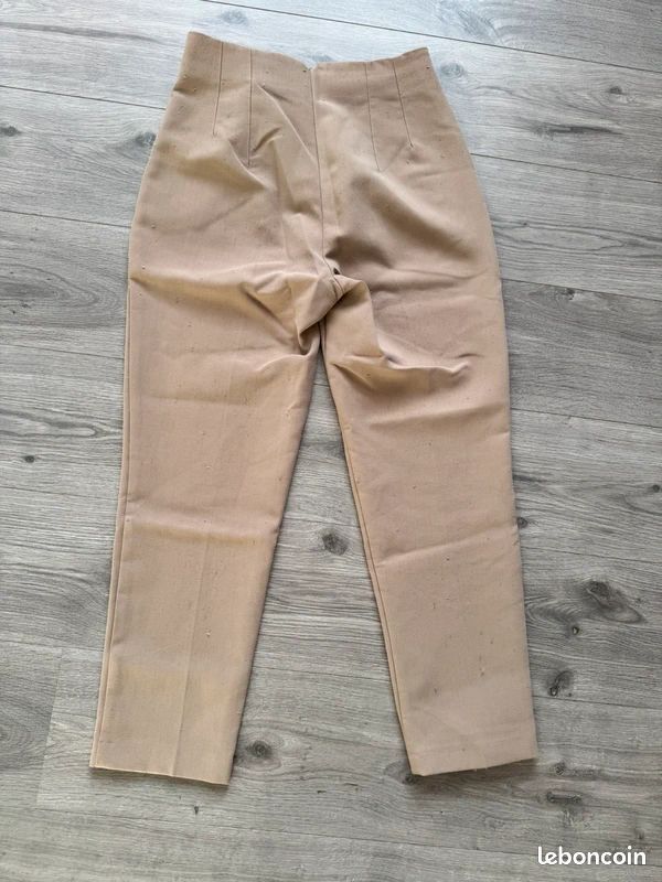 Pantalon tailleur Zara beige nude (image 3)