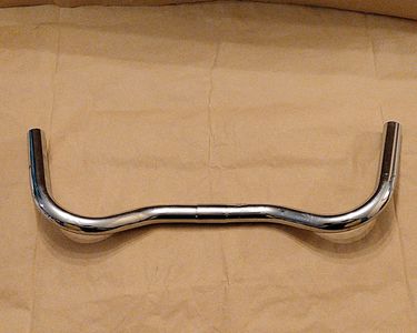 Guidon en acier chromé vélo vintage course France handlebar old road