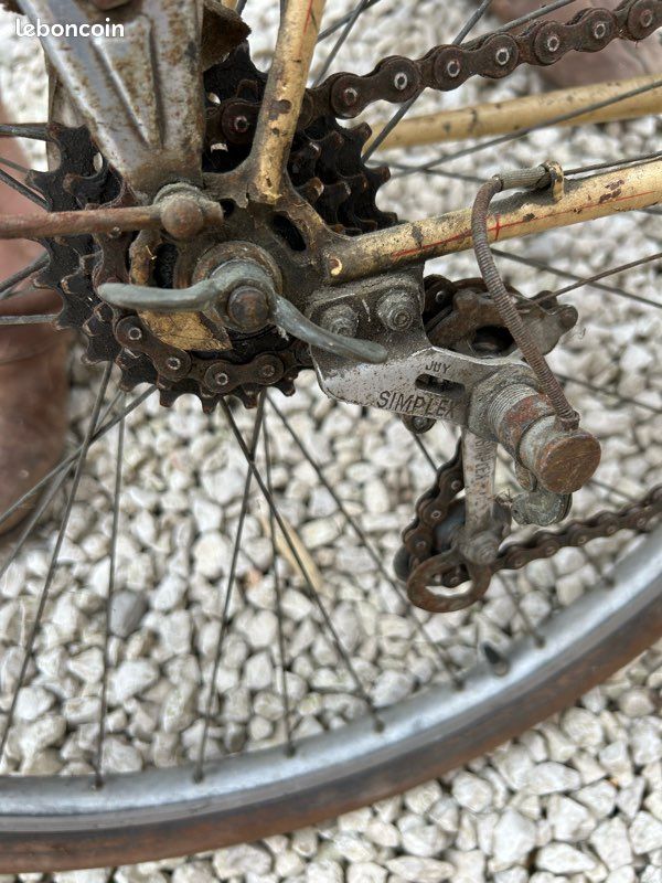 Dérailleur Arrière Simplex Juy + Manette - Vintage Vélo Course Eroica 1950 - France